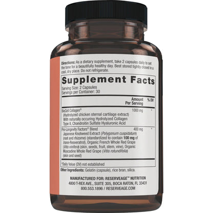 Collagen Booster with Hyaluronic Acid and Resveratrol