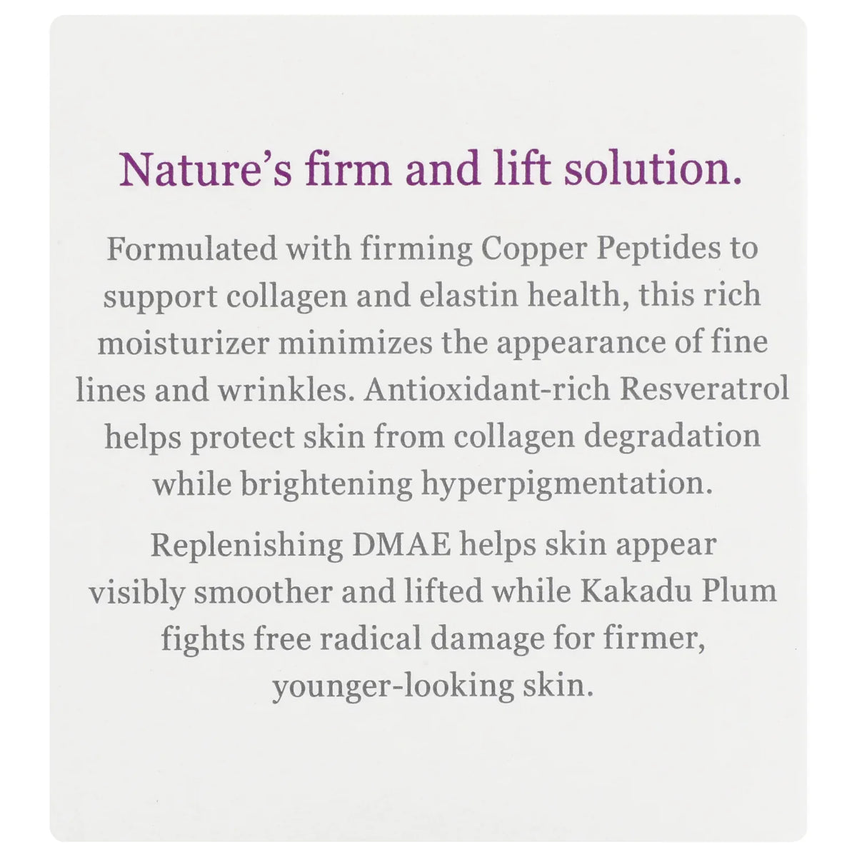 Ultra Lift Firming DMAE Moisturizer