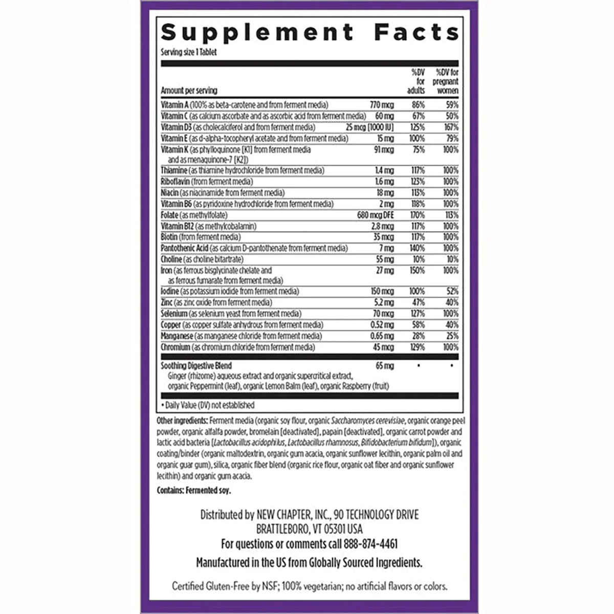 One Daily Prenatal Multivitamin